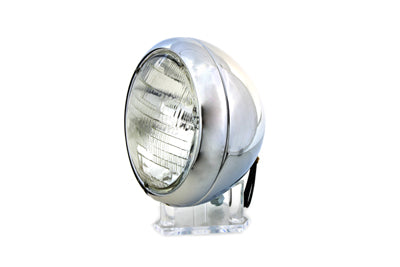 Wyatt Gatling 7 Inch Round Headlamp 12 Volt for Harley Davidson FLH Models