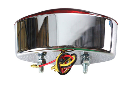 Wyatt Gatling Part 71730B Chrome Tail Lamp Cateye Style – Decorative Show Use Only