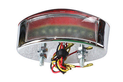 Wyatt Gatling Part 71730B Chrome Tail Lamp Cateye Style – Decorative Show Use Only