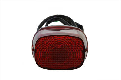Wyatt Gatling 12-0019LED Chrome LED Tail Lamp for Harley Davidson FX (1973-1982)