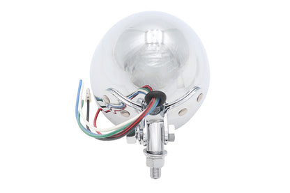 Wyatt Gatling 4 Inch Round Headlamp 12 Volt Chrome - Model 20-6011PA