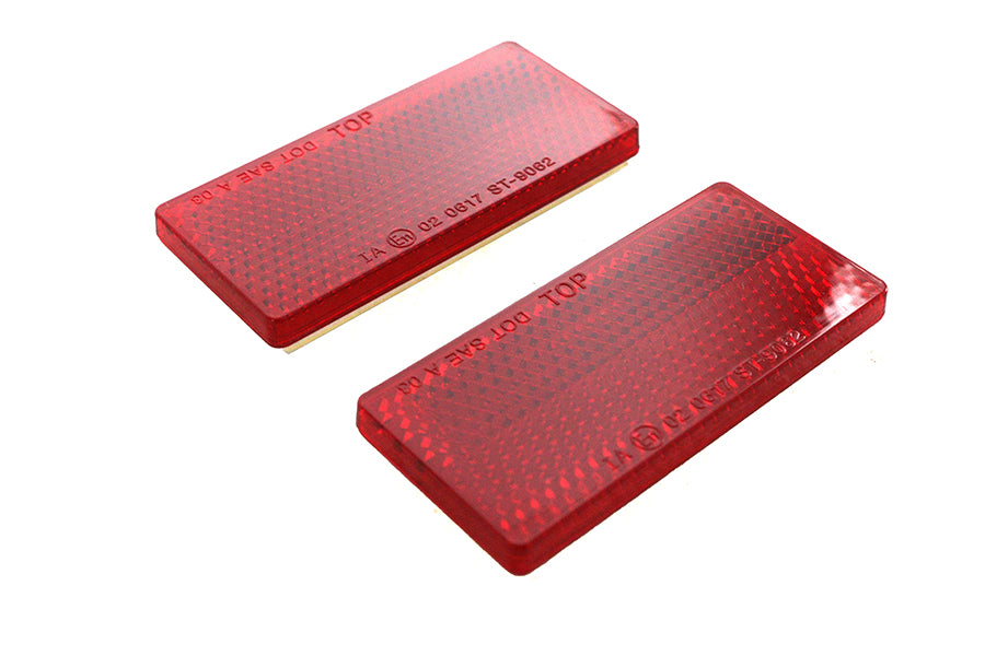 Wyatt Gatling Rear Red Reflector Set for Harley Davidson FX (1973-1982)