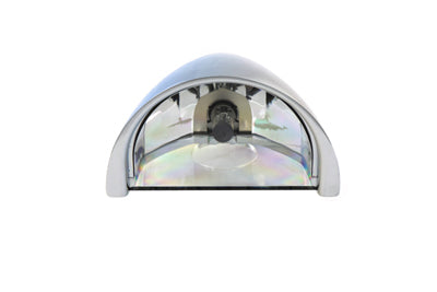 Wyatt Gatling 5-3/4 Inch Half Moon Headlamp Chrome Billet - Part TL001