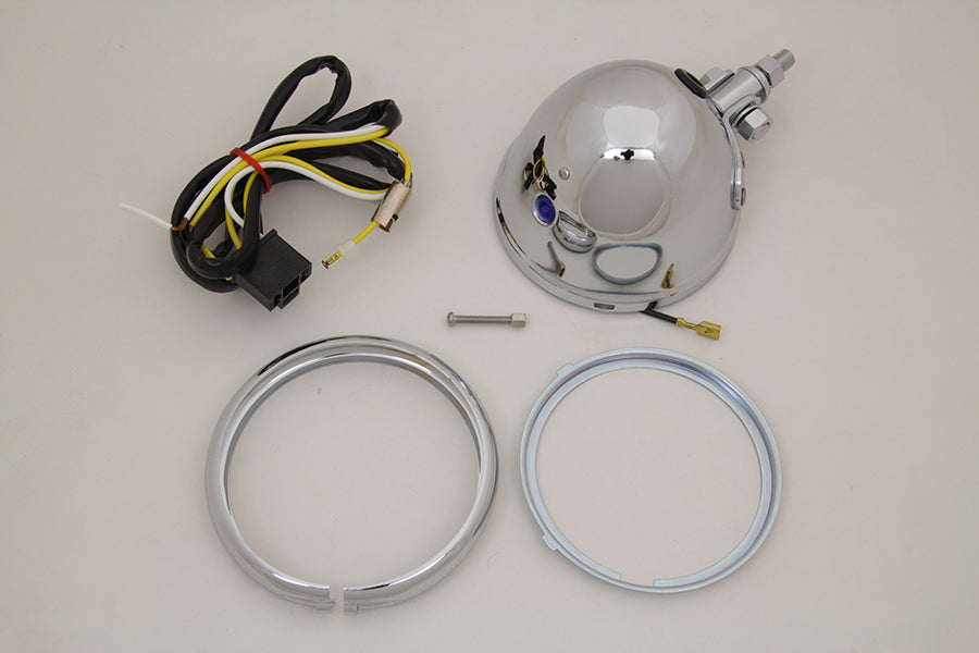 Wyatt Gatling 4-1/2 inch Custom Round Headlamp Shell - Part 62002