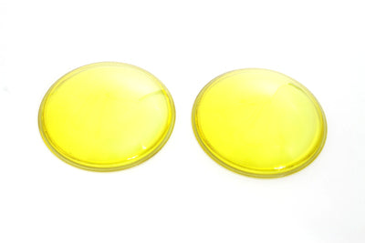 Wyatt Gatling Amber Glass Spotlamp Lens Set for Harley Davidson 1938-1947