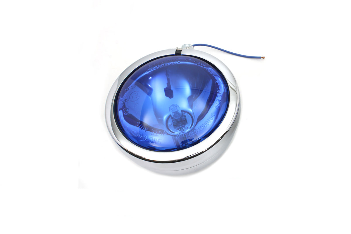 V-Twin Blue Pursuit Spotlamp Kit for Harley Davidson FL (1964-1973)