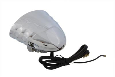 Wyatt Gatling L21-6092FE Chrome Single Beam Fog Light with Bottom Mount and 55W H-3 Bulb