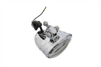 Wyatt Gatling L21-6092FE Chrome Single Beam Fog Light with Bottom Mount and 55W H-3 Bulb