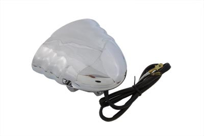 Wyatt Gatling L21-6092E Chrome Dual Beam Starship Style Driving Light with Bottom Mount and High Beam