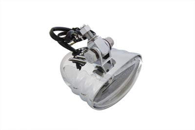 Wyatt Gatling L21-6092E Chrome Dual Beam Starship Style Driving Light with Bottom Mount and High Beam