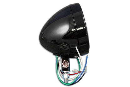Wyatt Gatling 4 Inch Round Headlamp 12 Volt - Versatile Spotlight with Chrome Mounts