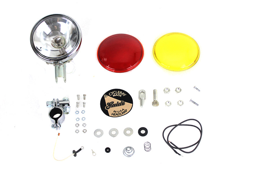 V-Twin Guide Spotlamp Kit for 1941-1950 Harley Davidson FL Models