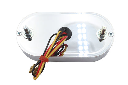 Wyatt Gatling Chrome Maltese Tail Lamp - Show/Decorative Use for Harley Davidson FXST (1984-1993)