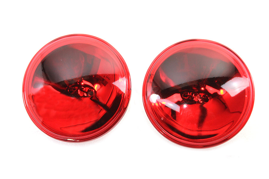 Wyatt Gatling Red 4-1/2 Inch 12 Volt Sealed Beam Spotlamp Set - OEM Cross 68727-64A
