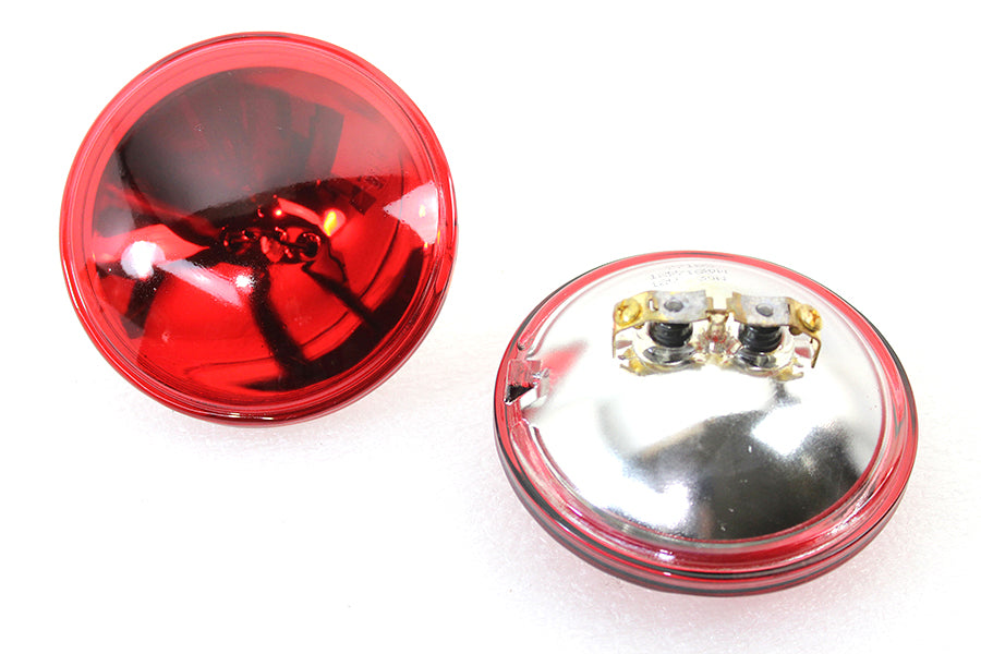 Wyatt Gatling Red 4-1/2 Inch 12 Volt Sealed Beam Spotlamp Set - OEM Cross 68727-64A