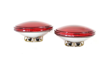 Wyatt Gatling Red 4-1/2 Inch 12 Volt Sealed Beam Spotlamp Set - OEM Cross 68727-64A