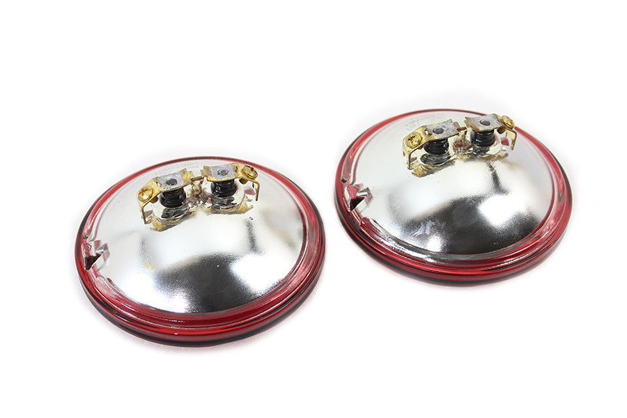 Wyatt Gatling Red 4-1/2 Inch 12 Volt Sealed Beam Spotlamp Set - OEM Cross 68727-64A