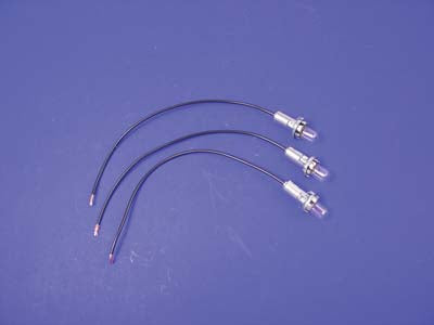 V-Twin Steel Indicator Lamp Socket Set for Harley Davidson EL and FL Models
