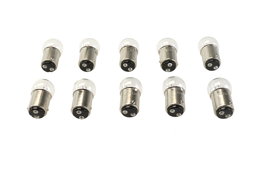 Wyatt Gatling 6 Volt Tail Lamp Bulb with Bayonet and T-Shape Base for Harley Davidson EL Models