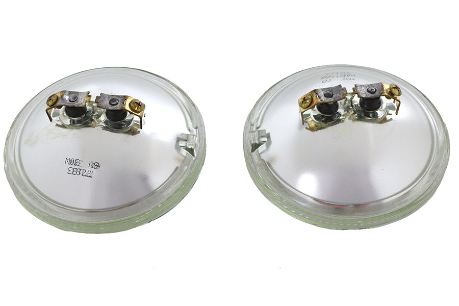 Wyatt Gatling Part 77183 Clear 4-1/2 Inch 6 Volt Sealed Beam Spotlamp Bulb Set