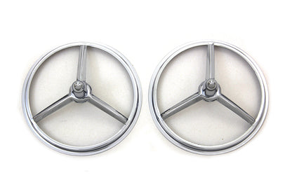 Wyatt Gatling 20-0344 4-1/2 inch Chrome Bullet Style Spotlamp Trim Set