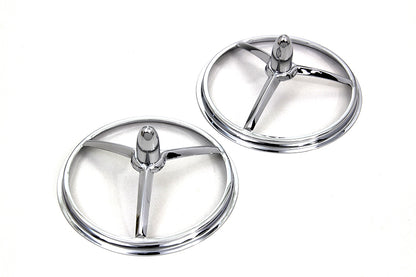 Wyatt Gatling 20-0344 4-1/2 inch Chrome Bullet Style Spotlamp Trim Set