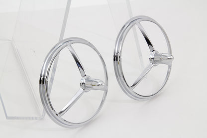 Wyatt Gatling 20-0344 4-1/2 inch Chrome Bullet Style Spotlamp Trim Set