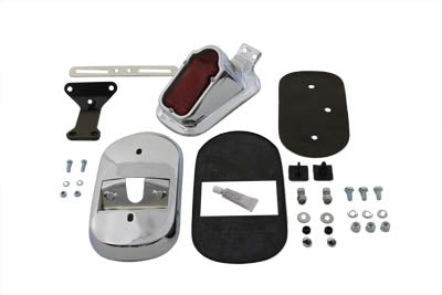 V-Twin Chrome Tombstone Tail Lamp Kit for Harley Davidson FXD (1999-2008)