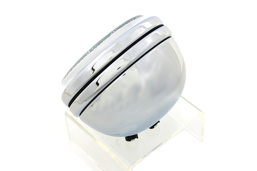 Wyatt Gatling 20-0307CD 5-3/4 Inch Round Stock Type Chrome Headlamp for Harley Davidson XL