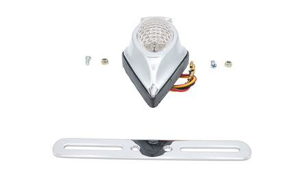 Wyatt Gatling 20-6580CIED Chrome Teardrop LED Tail Lamp with Clear Lens