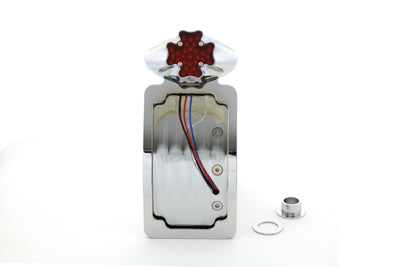 Wyatt Gatling Maltese Chrome LED Tail Lamp Kit for Harley Davidson FXST (1984-1993)