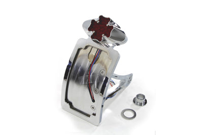 Wyatt Gatling Maltese Chrome LED Tail Lamp Kit for Harley Davidson FXST (1984-1993)