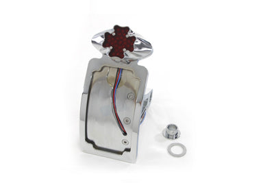 Wyatt Gatling Maltese Chrome LED Tail Lamp Kit for Harley Davidson FXST (1984-1993)