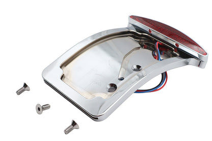 Wyatt Gatling Chrome Slice LED Tail Lamp License Plate Assembly - Part 76061ET