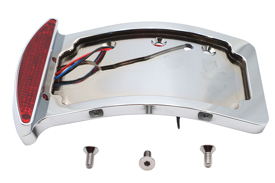 Wyatt Gatling Chrome Slice LED Tail Lamp License Plate Assembly - Part 76061ET
