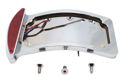 Wyatt Gatling Chrome Slice LED Tail Lamp License Plate Assembly - Part 76061ET