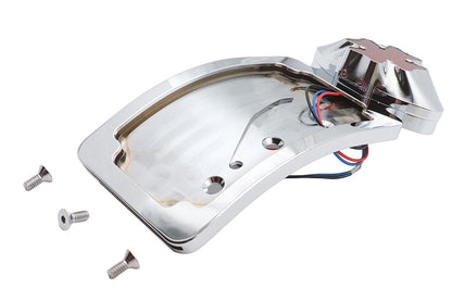 Wyatt Gatling Chrome Maltese LED Tail Lamp License Plate Assembly Part #76248T