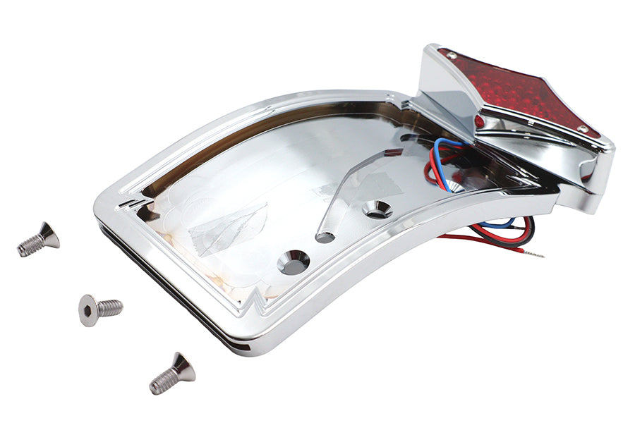 Wyatt Gatling Part 76085DT Tail Lamp and License Plate Set Diamond Style for Motorcycles