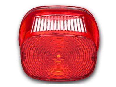 Wyatt Gatling 12-0401 Stock Style Red Tail Lamp Lens for Harley Davidson FLT & FXD Models