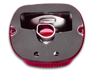 Wyatt Gatling 12-0401 Stock Style Red Tail Lamp Lens for Harley Davidson FLT & FXD Models