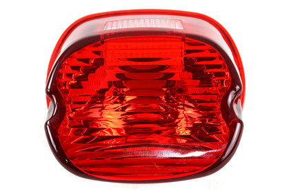 Wyatt Gatling 12-0416 Tail Lamp Lens Laydown Style Red for Harley Davidson FLT