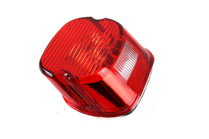 Wyatt Gatling 12-0416 Tail Lamp Lens Laydown Style Red for Harley Davidson FLT