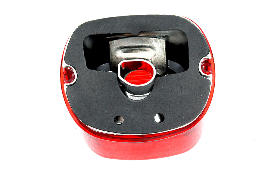 Wyatt Gatling 12-0416 Tail Lamp Lens Laydown Style Red for Harley Davidson FLT