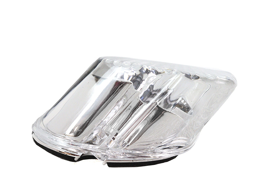 Wyatt Gatling 12-0416DC Clear Laydown Horizontal Tail Lamp Lens for Harley Davidson FLT
