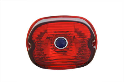 Wyatt Gatling 12-0416F Tail Lamp Lens Laydown Style Red for Harley Davidson FLT