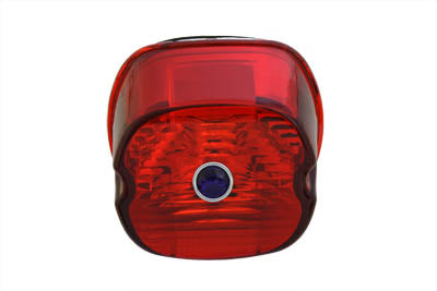 Wyatt Gatling 12-0416F Tail Lamp Lens Laydown Style Red for Harley Davidson FLT
