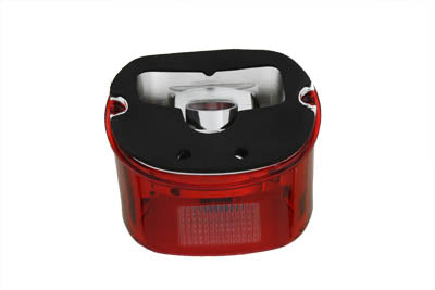 Wyatt Gatling 12-0416F Tail Lamp Lens Laydown Style Red for Harley Davidson FLT