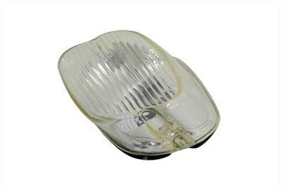 Wyatt Gatling 12-0417C Clear Laydown Style Tail Lamp Lens for Harley Davidson FLT