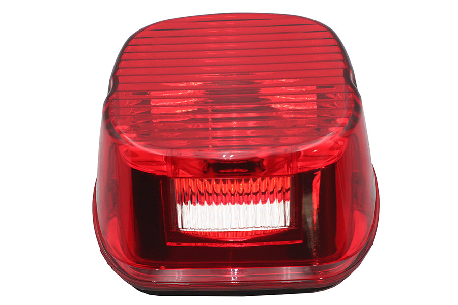 Wyatt Gatling 12-0417 Red Laydown Horizontal Tail Lamp Lens for Harley Davidson FLT