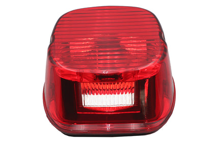 Wyatt Gatling 12-0417 Red Laydown Horizontal Tail Lamp Lens for Harley Davidson FLT